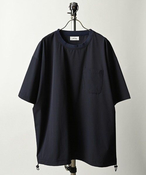 ATELANE（アテレーン）の「ATELANE/アイスファブリック ルーズシルエット裾絞れるTee（その他トップス・メンズ・ネイビー/ホワイト/ブラック・MEDIUM/LARGE/X-LARGE）」の3枚目の写真