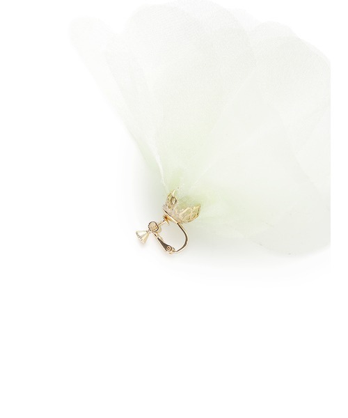 FURFUR(ファーファー)の「コサージュイヤリング(イヤリング・レディース・ピンク/ライム/グレー/オフホワイト・FREE)」の9枚目の写真