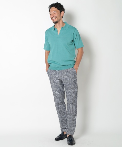 MEN'S BIGI(メンズビギ)の「オリエンタル調ストライプスラックスパンツ(スラックス・メンズ・ブルー・01/02/03/04)」の10枚目の写真