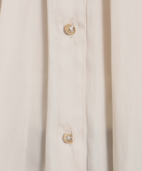 ITS'DEMO（イッツデモ）の「◆【通勤／体型カバー】サテン前開きブラウス（シャツ/ブラウス・レディース・アイボリー/グリーン系/ピンク/ライトブルー・00）」の8枚目の写真