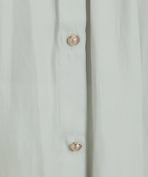 ITS'DEMO（イッツデモ）の「◆【通勤／体型カバー】サテン前開きブラウス（シャツ/ブラウス・レディース・アイボリー/グリーン系/ピンク/ライトブルー・00）」の12枚目の写真