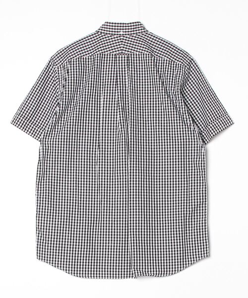 GYMPHLEX（ジムフレックス）の「[GYMPHLEX/ジムフレックス] ボタンダウン ショートスリーブシャツ(ギンガムチェック)（シャツ/ブラウス・レディース・ブラック/ネイビー・M/L）」の3枚目の写真
