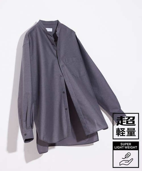 ADAM ET ROPÉ (F)lightバンドカラーシャツ ADAM ET ROPE'（アダムエロペ）の「【(F)LIGHT/フライト】超軽量