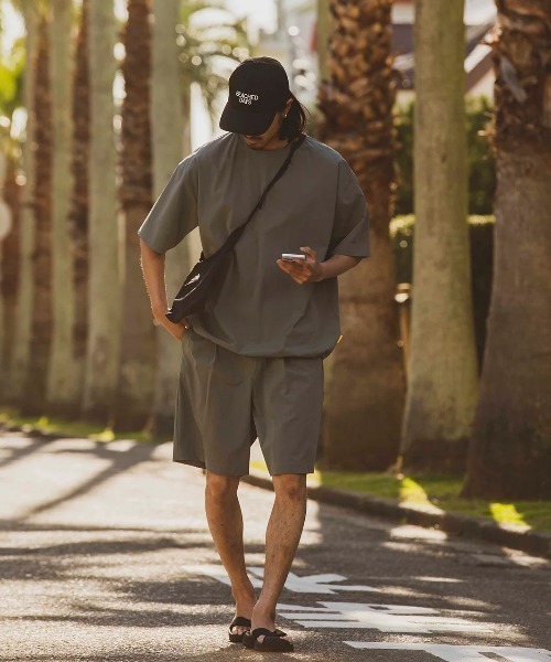 BEACHED DAYS(ビーチドデイズ)の「【BEACHED DAYS/ビーチドデイズ】BD PACKBLE SHORTS PANTS パッカブル 速乾性 ストレッチ ナイロン ショートパンツ(その他パンツ・メンズ・グレー/ブラック・MEDIUM/LARGE/X-LARGE)」の10枚目の写真