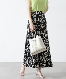 N.（N. Natural Beauty Basic） | ◆プリントＡラインスカート《S Size Line》(スカート)