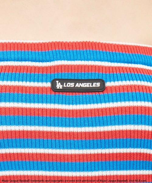 BACK TO THE FIELD（バック トゥー ザ フィールド）の「【MLB】パット付きマルチボーダーベアトップ（チューブトップ・レディース・ネイビー系/グリーン系/ブルー系・FREE）」の21枚目の写真