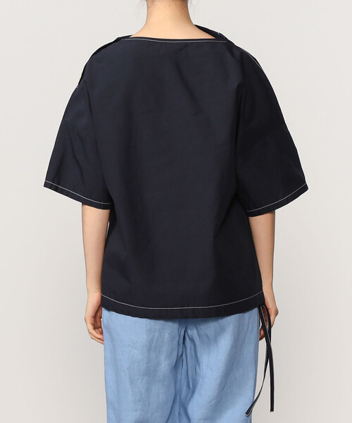 新品nicholson & nicholson スカーフカラープルオーバーシャツ nicholson&nicholson（ニコルソンアンドニコルソン）の