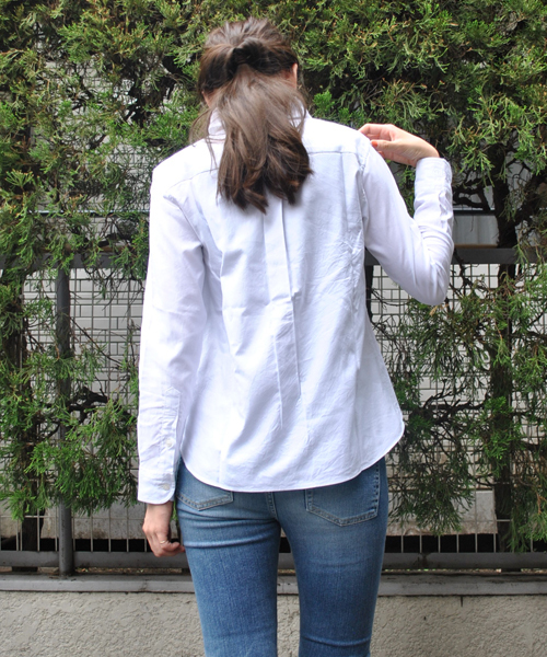 MILKFED.（ミルクフェド）の「OX 2WAY SHIRT（シャツ/ブラウス・レディース・ホワイト/ブルー・MEDIUM/SMALL）」の5枚目の写真