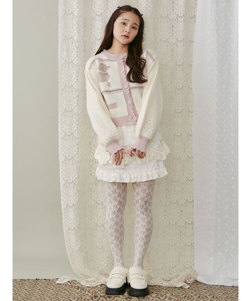 merry jenny（メリージェニー）の「poodleニットカーディガン（カーディガン/ボレロ・レディース・ブラック/ブルー/ピンク・FREE）」の21枚目の写真