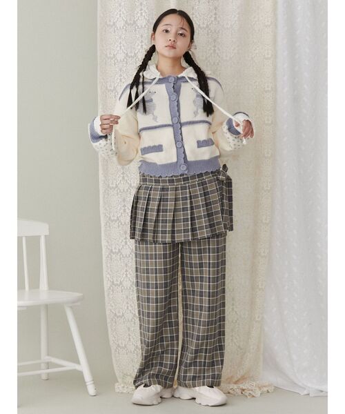 merry jenny（メリージェニー）の「poodleニットカーディガン（カーディガン/ボレロ・レディース・ブラック/ブルー/ピンク・FREE）」の6枚目の写真