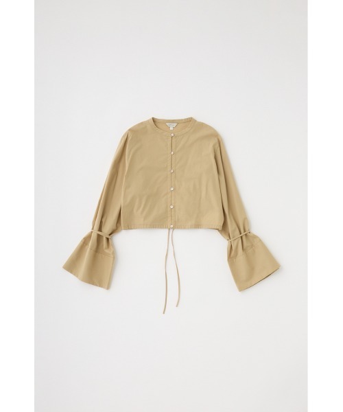 M_(エムアンダーバー)の「オーガニックコットン使用 一枚着にも羽織にも便利なノーカラーシャツ(シャツ/ブラウス・レディース・ライトカーキ/オフホワイト/ブラック・FREE)」の21枚目の写真