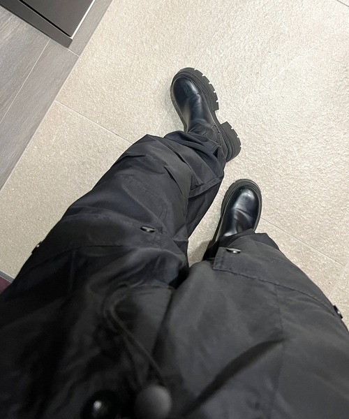 ROOPTOKYO(ループトウキョウ)の「▲Nylon Cargo Pants / ナイロンカーゴパンツ(カーゴパンツ・レディース・ブラック/ピンク・S/M)」の5枚目の写真