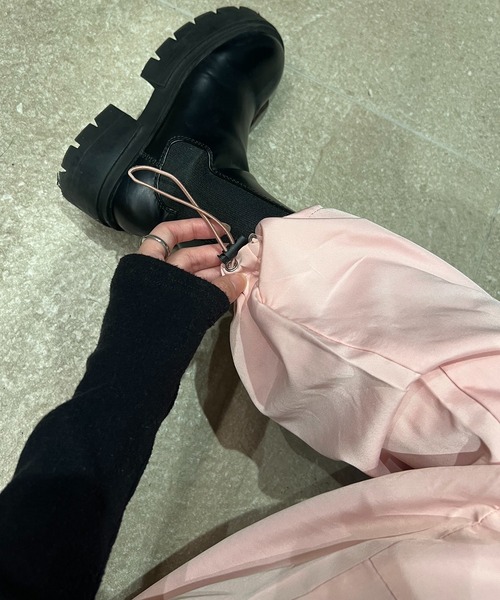 ROOPTOKYO(ループトウキョウ)の「▲Nylon Cargo Pants / ナイロンカーゴパンツ(カーゴパンツ・レディース・ブラック/ピンク・S/M)」の9枚目の写真