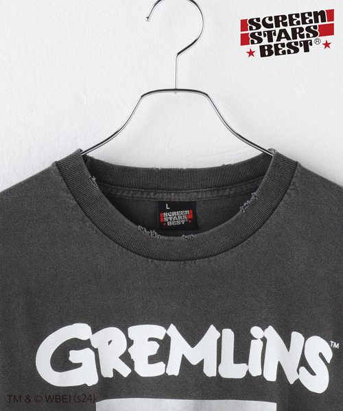 SCREEN STARS（スクリーンスターズ）の「追加SCREEN STARS*JW GREMLiNS 3（Tシャツ/カットソー・メンズ・グレー/ブラック・LARGE/MEDIUM）」の4枚目の写真
