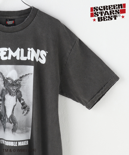 SCREEN STARS（スクリーンスターズ）の「追加SCREEN STARS*JW GREMLiNS 3（Tシャツ/カットソー・メンズ・グレー/ブラック・LARGE/MEDIUM）」の7枚目の写真
