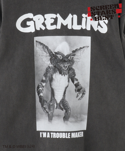 SCREEN STARS（スクリーンスターズ）の「追加SCREEN STARS*JW GREMLiNS 3（Tシャツ/カットソー・メンズ・グレー/ブラック・LARGE/MEDIUM）」の9枚目の写真