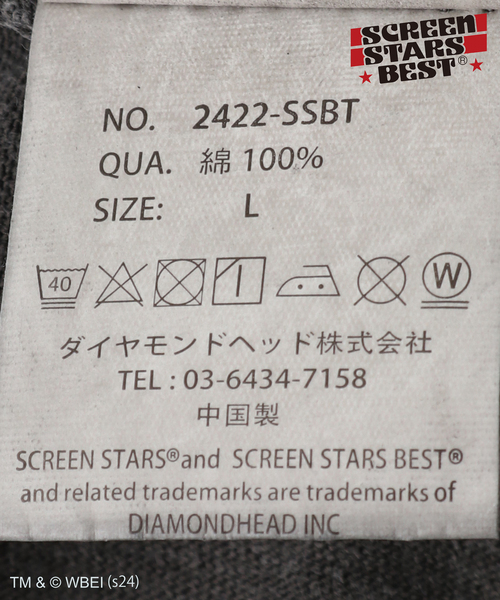 SCREEN STARS（スクリーンスターズ）の「追加SCREEN STARS*JW GREMLiNS 3（Tシャツ/カットソー・メンズ・グレー/ブラック・LARGE/MEDIUM）」の13枚目の写真