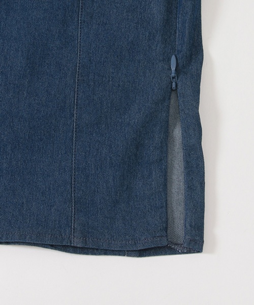 petit main LIEN（プティマインリアン）の「【LADIES】バルーン袖デニムチュニック（チュニック・レディース・ブラック/オフホワイト/ブルー・FREE）」の8枚目の写真