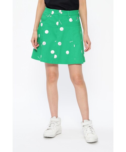 【新品未使用】Think Golf ドット柄 ゴルフスカート ゴルフウェア レディース ゴルフ スカート タータンチェック柄