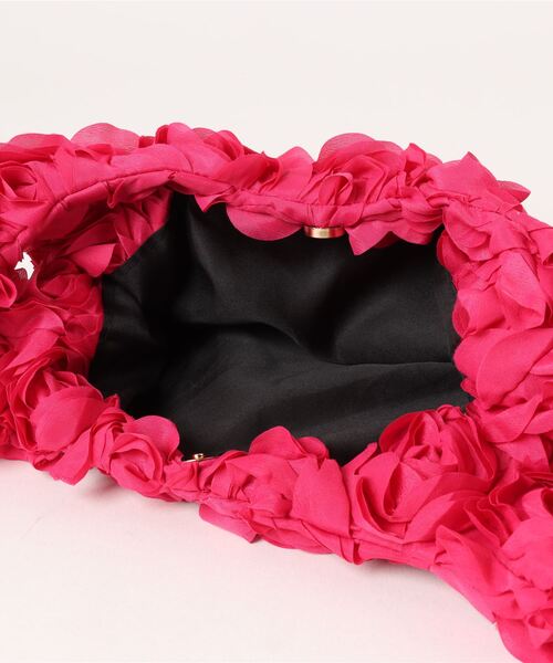 RiNc （リンク）の「【 NOLITA / ノリータ 】花 デザイン クラシック ソリッドカラー サッチェルバッグ エコバッグ ハンドバッグ（ハンドバッグ・レディース・パープル/ベビーピンク/ピンク/ブラック・FREE）」の8枚目の写真