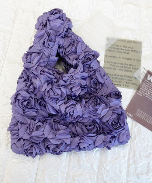 RiNc （リンク）の「【 NOLITA / ノリータ 】花 デザイン クラシック ソリッドカラー サッチェルバッグ エコバッグ ハンドバッグ（ハンドバッグ・レディース・パープル/ベビーピンク/ピンク/ブラック・FREE）」の16枚目の写真