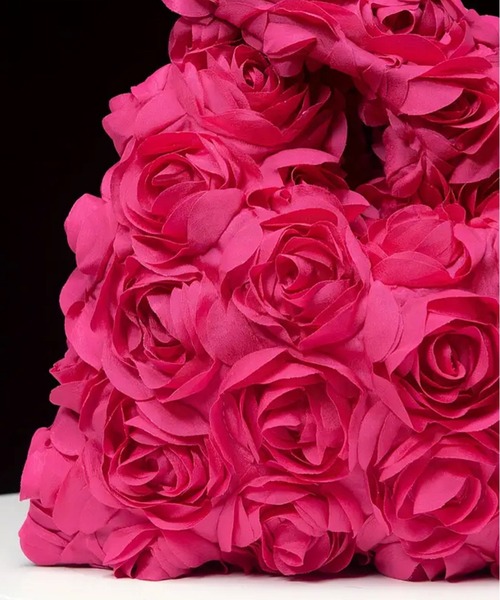 RiNc （リンク）の「【 NOLITA / ノリータ 】花 デザイン クラシック ソリッドカラー サッチェルバッグ エコバッグ ハンドバッグ（ハンドバッグ・レディース・パープル/ベビーピンク/ピンク/ブラック・FREE）」の12枚目の写真