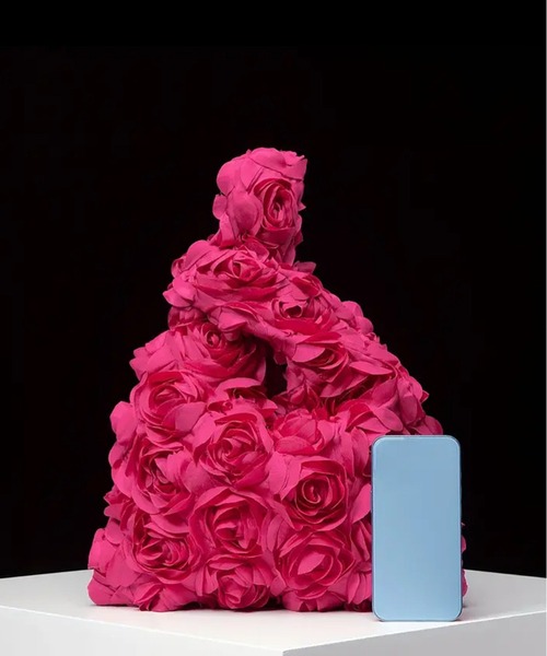 RiNc （リンク）の「【 NOLITA / ノリータ 】花 デザイン クラシック ソリッドカラー サッチェルバッグ エコバッグ ハンドバッグ（ハンドバッグ・レディース・パープル/ベビーピンク/ピンク/ブラック・FREE）」の13枚目の写真