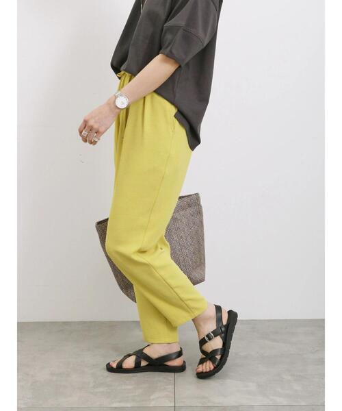 Samansa Mos2 blue（サマンサモスモスブルー）の「【ふっくらクッション】クロスベルトサンダル（ドレスシューズ・レディース・ブラック/キナリ/ブラウン・M/L）」の10枚目の写真