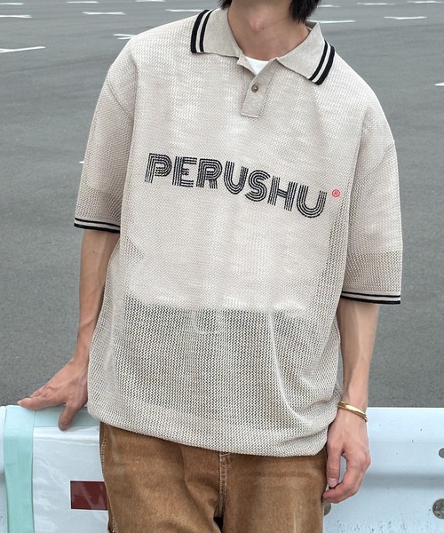 【ebure】メッシュ ポロシャツ 五分丈 ebure】メッシュ ポロシャツ 五分丈（ebure official site