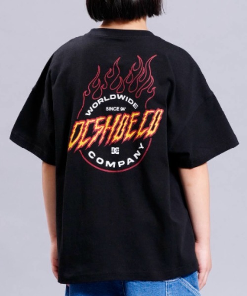 DC SHOES（ディーシーシューズ）の「23 KD FIERY SS/DCキッズバックプリント半袖Tシャツ（Tシャツ/カットソー・キッズ・ホワイト/ブラック・160/150/140/130/120）」の5枚目の写真