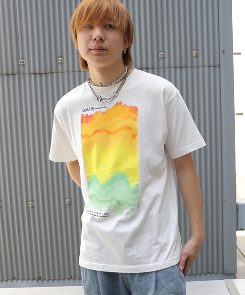 UNIT CHEST(ユニットチェスト)の「【UNIT CHEST】unique unisex T-shirt グラデーションTシャツ(Tシャツ/カットソー・メンズ・ブラック/ホワイト・L/M/S)」の21枚目の写真