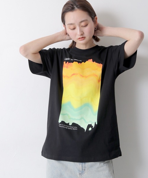 UNIT CHEST】unique unisex T-shirt グラデーションTシャツ（T