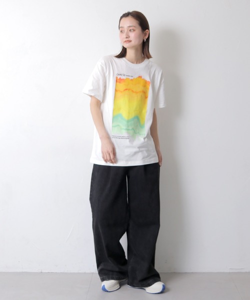 UNIT CHEST(ユニットチェスト)の「【UNIT CHEST】unique unisex T-shirt グラデーションTシャツ(Tシャツ/カットソー・メンズ・ブラック/ホワイト・L/M/S)」の17枚目の写真