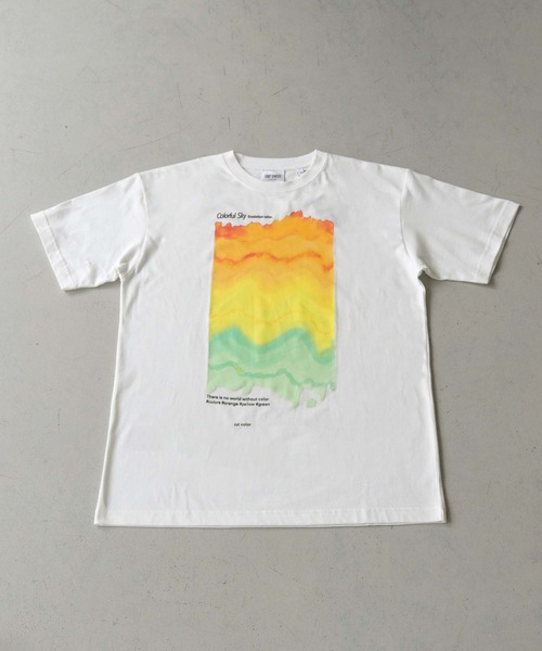 UNIT CHEST(ユニットチェスト)の「【UNIT CHEST】unique unisex T-shirt グラデーションTシャツ(Tシャツ/カットソー・メンズ・ブラック/ホワイト・L/M/S)」の4枚目の写真