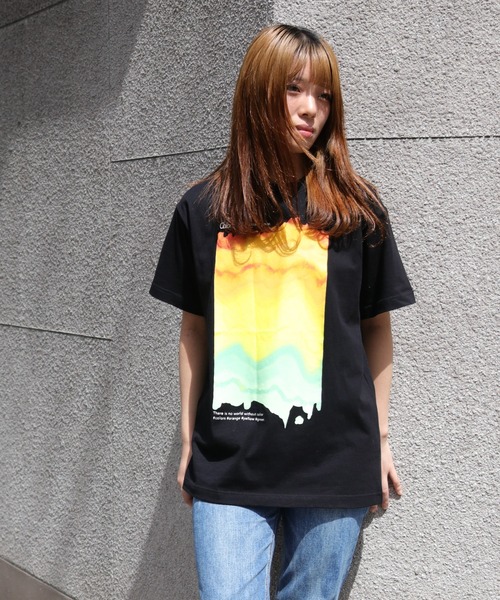 UNIT CHEST(ユニットチェスト)の「【UNIT CHEST】unique unisex T-shirt グラデーションTシャツ(Tシャツ/カットソー・メンズ・ブラック/ホワイト・L/M/S)」の10枚目の写真