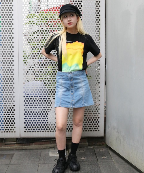 UNIT CHEST(ユニットチェスト)の「【UNIT CHEST】unique unisex T-shirt グラデーションTシャツ(Tシャツ/カットソー・メンズ・ブラック/ホワイト・L/M/S)」の13枚目の写真