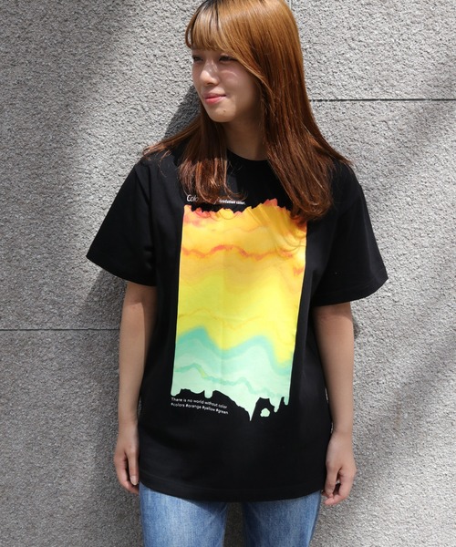 UNIT CHEST(ユニットチェスト)の「【UNIT CHEST】unique unisex T-shirt グラデーションTシャツ(Tシャツ/カットソー・メンズ・ブラック/ホワイト・L/M/S)」の9枚目の写真