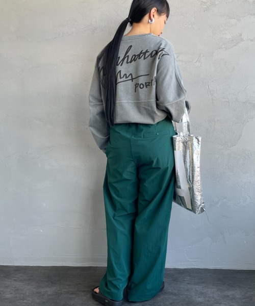 Manhattan Portage（マンハッタンポーテージ）の「[MANHATTAN PORTAGE/マンハッタンポーテージ] 別注 手書き風バックプリント ロングスリーブTシャツ（Tシャツ/カットソー・レディース・チャコールグレー/グレー/アイボリー・S/M/L/XL）」の16枚目の写真