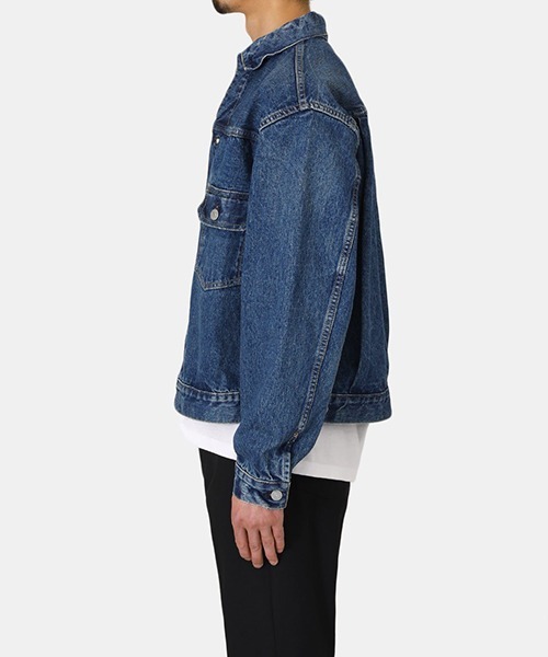 orSlow（オアスロウ）の「Orslow / オアスロウ：50'S DENIM JACKET (UNISEX)：01-6002-84[STD]（デニムジャケット・メンズ・ブルー系その他・XL/XXL/M/L）」の3枚目の写真