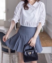 clear | ショート丈袖シャーリングシャツ≪2024SS新作≫(シャツ/ブラウス)