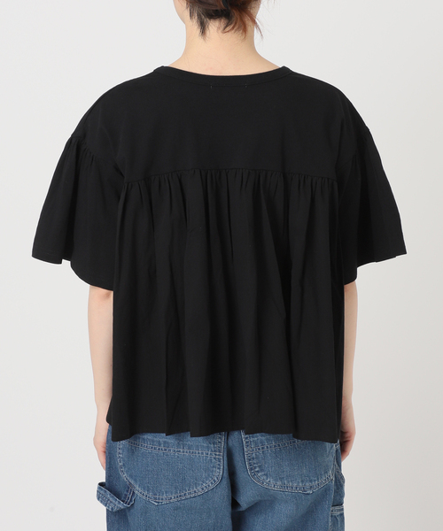 B.C STOCK(ベーセーストック)の「《追加》布帛コンビギャザートップス(Tシャツ/カットソー・レディース・ホワイト/ブラック・FREE)」の16枚目の写真