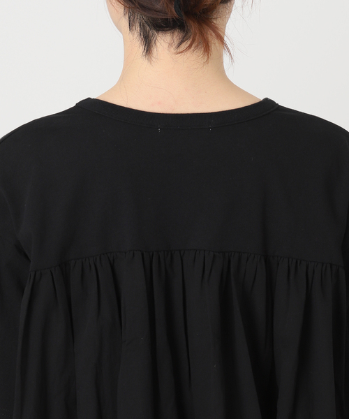 B.C STOCK(ベーセーストック)の「《追加》布帛コンビギャザートップス(Tシャツ/カットソー・レディース・ホワイト/ブラック・FREE)」の14枚目の写真