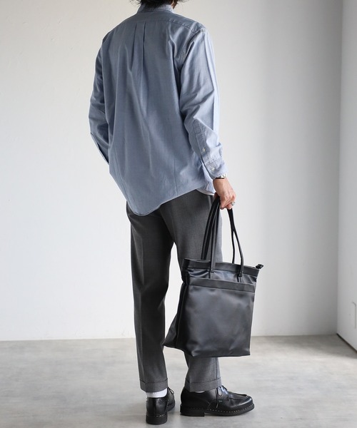 GUSCIO UOMO（グッシオ ウォーモ）の「【グッシオウォーモ】シンプル PUレザー軽量トートバッグ EC限定（トートバッグ・メンズ・ネイビー/ダークグレー/ブラック・FREE）」の19枚目の写真