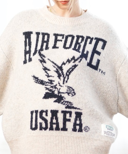 DISCUS ATHLETIC（ディスカス　アスレチック）の「DISCUS ATHLETIC/ディスカスアスレチック カレッジロゴセーター 4487-2656（ニット/セーター・レディース・グレー/スミクロ/ネイビー×ホワイト/マスタード/ネイビー/ベージュ系その他/グリーン/ベージュ系その他2・M）」の16枚目の写真