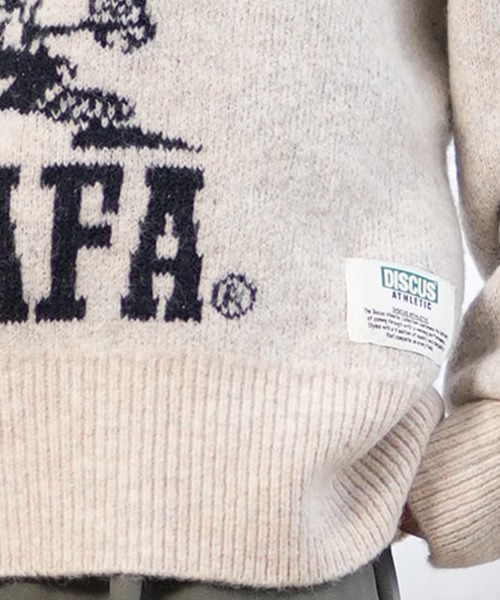 DISCUS ATHLETIC（ディスカス　アスレチック）の「DISCUS ATHLETIC/ディスカスアスレチック カレッジロゴセーター 4487-2656（ニット/セーター・レディース・グレー/スミクロ/ネイビー×ホワイト/マスタード/ネイビー/ベージュ系その他/グリーン/ベージュ系その他2・M）」の17枚目の写真