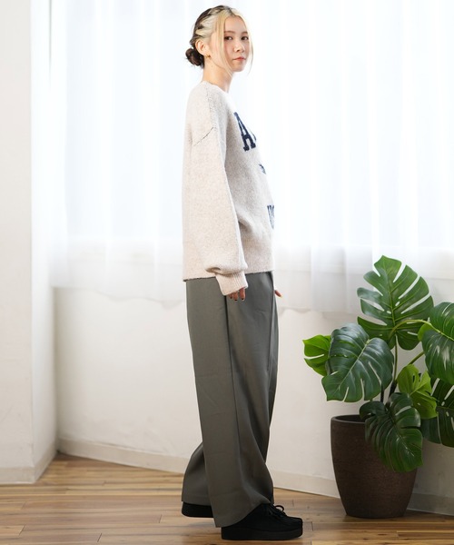 DISCUS ATHLETIC（ディスカス　アスレチック）の「DISCUS ATHLETIC/ディスカスアスレチック カレッジロゴセーター 4487-2656（ニット/セーター・レディース・グレー/スミクロ/ネイビー×ホワイト/マスタード/ネイビー/ベージュ系その他/グリーン/ベージュ系その他2・M）」の15枚目の写真