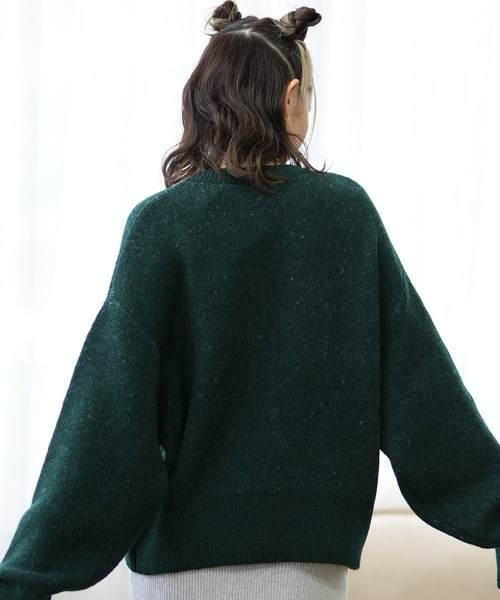 DISCUS ATHLETIC（ディスカス　アスレチック）の「DISCUS ATHLETIC/ディスカスアスレチック カレッジロゴセーター 4487-2656（ニット/セーター・レディース・グレー/スミクロ/ネイビー×ホワイト/マスタード/ネイビー/ベージュ系その他/グリーン/ベージュ系その他2・M）」の19枚目の写真