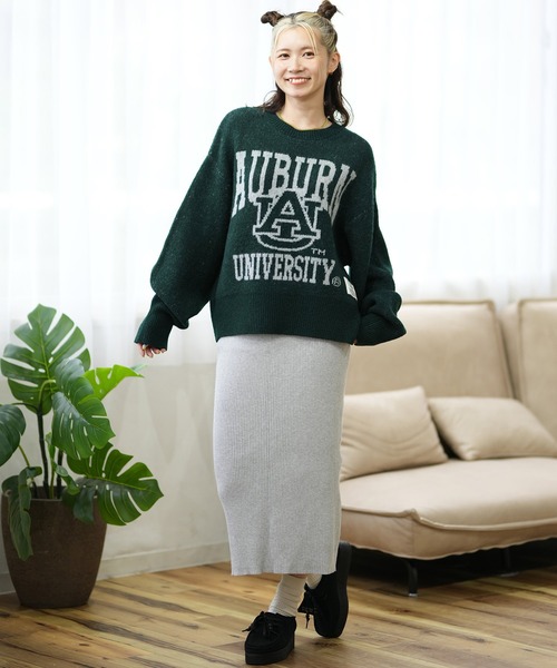 DISCUS ATHLETIC（ディスカス　アスレチック）の「DISCUS ATHLETIC/ディスカスアスレチック カレッジロゴセーター 4487-2656（ニット/セーター・レディース・グレー/スミクロ/ネイビー×ホワイト/マスタード/ネイビー/ベージュ系その他/グリーン/ベージュ系その他2・M）」の20枚目の写真