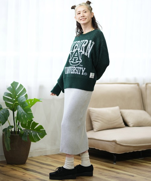 DISCUS ATHLETIC（ディスカス　アスレチック）の「DISCUS ATHLETIC/ディスカスアスレチック カレッジロゴセーター 4487-2656（ニット/セーター・レディース・グレー/スミクロ/ネイビー×ホワイト/マスタード/ネイビー/ベージュ系その他/グリーン/ベージュ系その他2・M）」の21枚目の写真