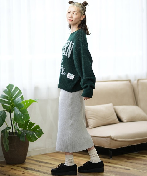 DISCUS ATHLETIC（ディスカス　アスレチック）の「DISCUS ATHLETIC/ディスカスアスレチック カレッジロゴセーター 4487-2656（ニット/セーター・レディース・グレー/スミクロ/ネイビー×ホワイト/マスタード/ネイビー/ベージュ系その他/グリーン/ベージュ系その他2・M）」の22枚目の写真